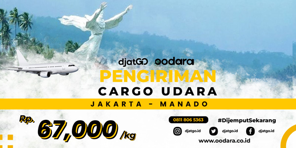 cargo udara jakarta manado