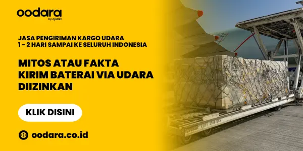 kirim baterai via udara